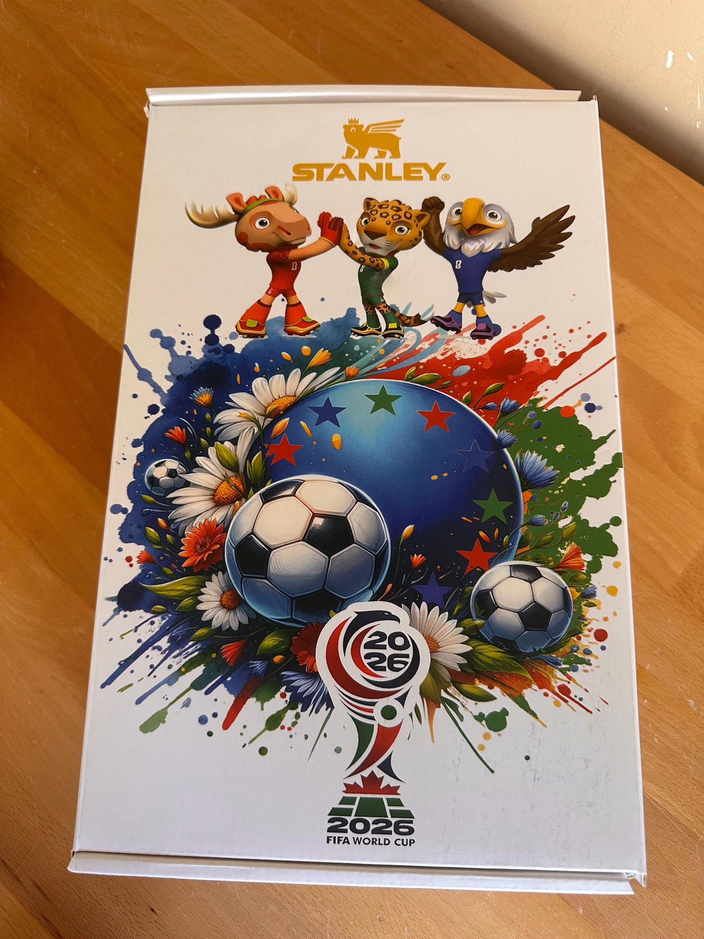 World Cup 2026 Soccer Tumbler 40oz with Handle, Champions Edition Limited Cup, USA Canada Mexico Football Fan Gift