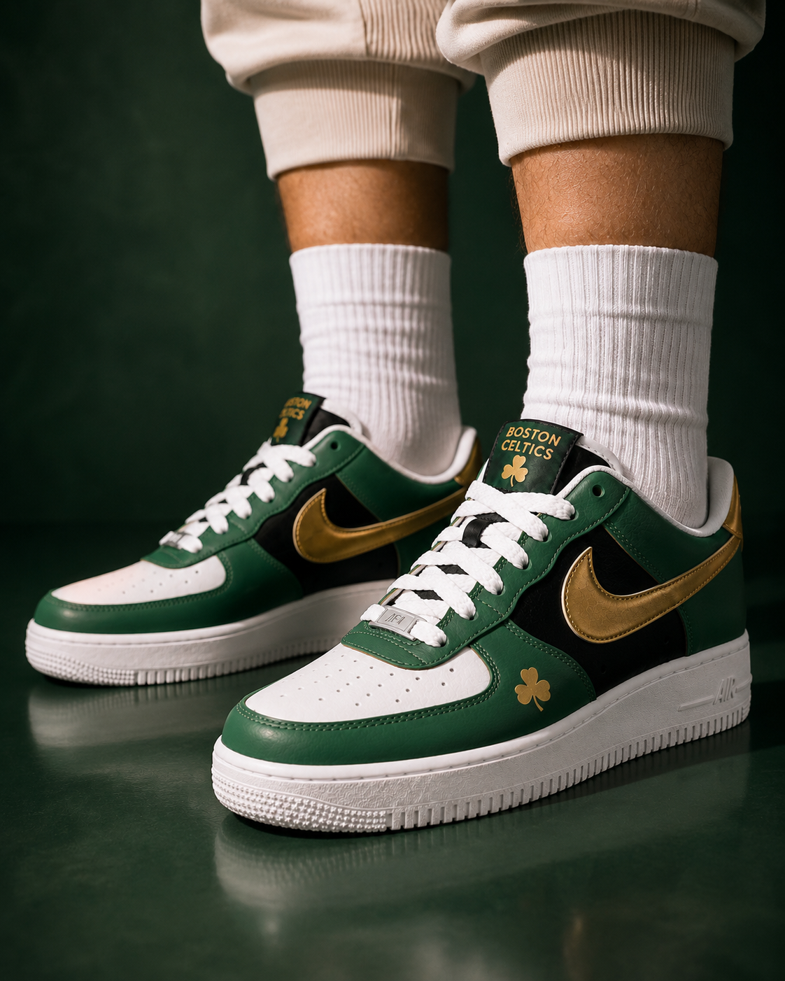 Boston Celtics Custom Air-Style Sneakers