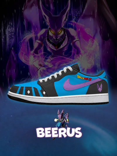 Beerus V.1 Custom Low-Top Court Sneakers