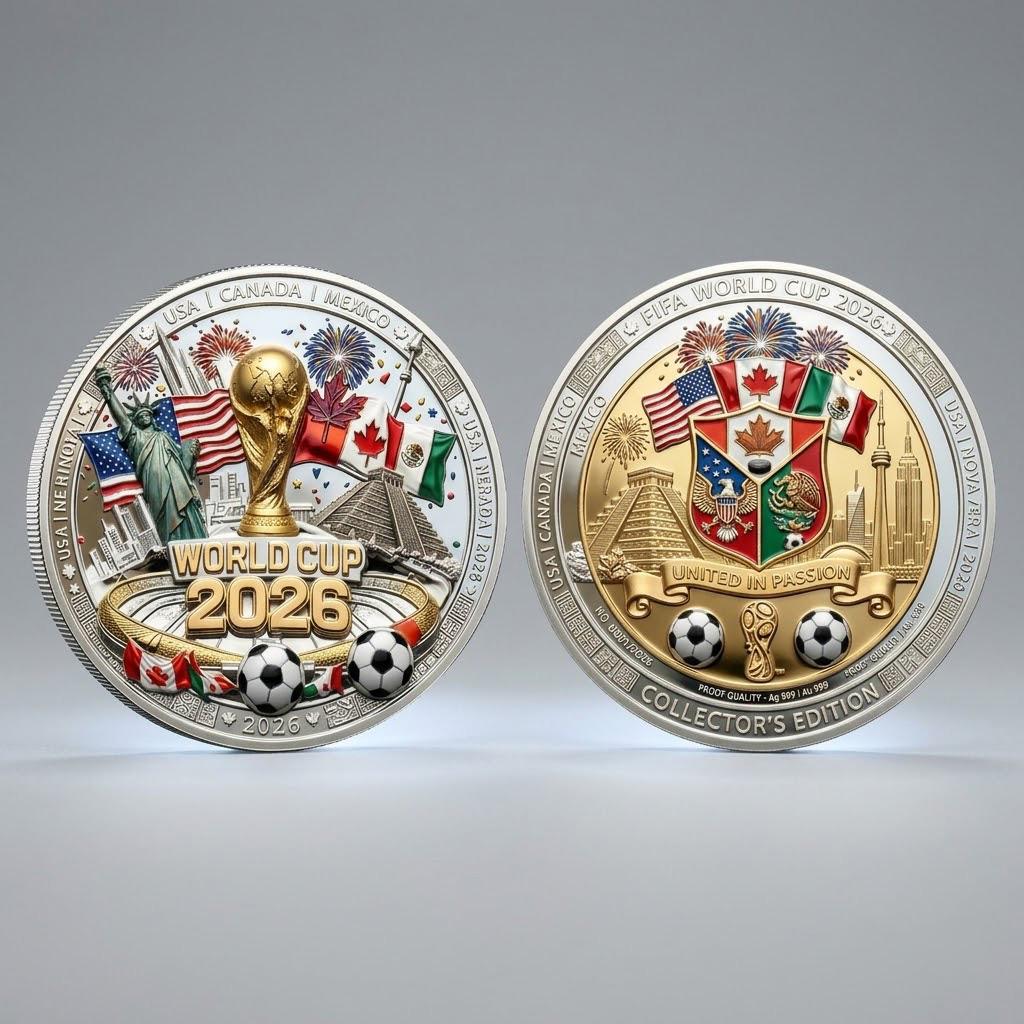 World Cup 2026 Challenge Coin, FIFA World Cup 2026 Coin, North America Legacy Challenge Coin, Soccer Memorabilia, Gift for Soccer Fan