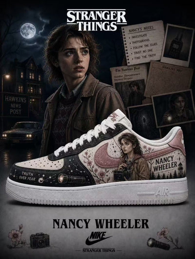 Nancy Wheeler V.1 Custom Air-Style Sneakers