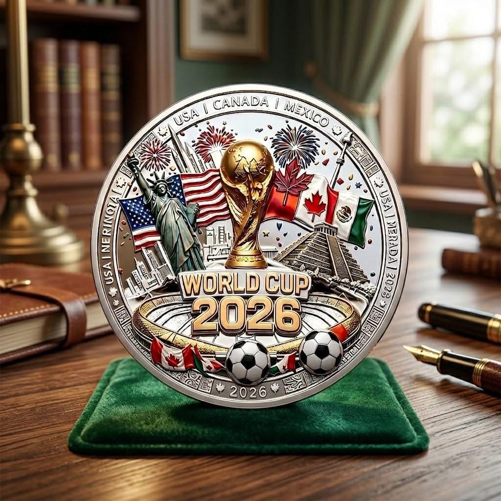 World Cup 2026 Challenge Coin, FIFA World Cup 2026 Coin, North America Legacy Challenge Coin, Soccer Memorabilia, Gift for Soccer Fan