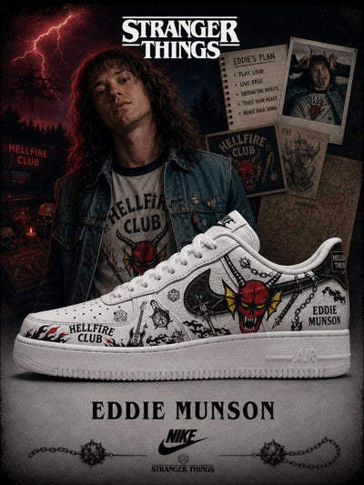 Eddie Munson V.1 Custom Air-Style Sneakers