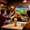 World Cup Trophy Beer Glass, FIFA Football Fan Barware, Sports Bar Collectible Mug