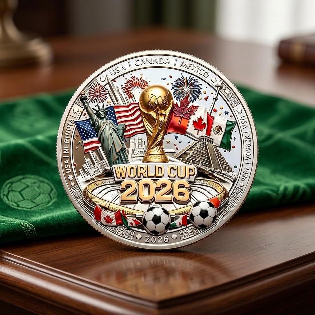 World Cup 2026 Challenge Coin, FIFA World Cup 2026 Coin, North America Legacy Challenge Coin, Soccer Memorabilia, Gift for Soccer Fan