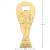 Official FIFA World Cup 2026 Edition - 17oz Pilsner Beer Glass & 6-Inch Trophy Bottle Opener Gift Set