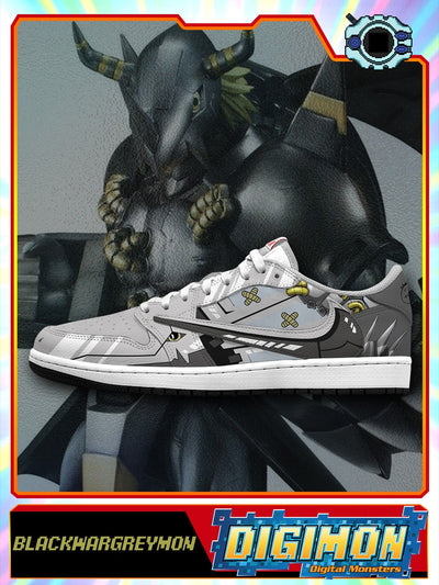 BlackWarGreymon V.1 Custom TS Low Sneakers