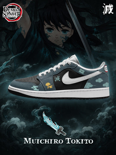 Muichiro Tokito V.1 Custom Low-Top Court Sneakers