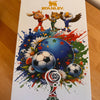 World Cup 2026 Soccer Tumbler 40oz with Handle, Champions Edition Limited Cup, USA Canada Mexico Football Fan Gift