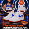 New York Knicks  Custom Air-Style Sneakers - Air Force 01 '1s