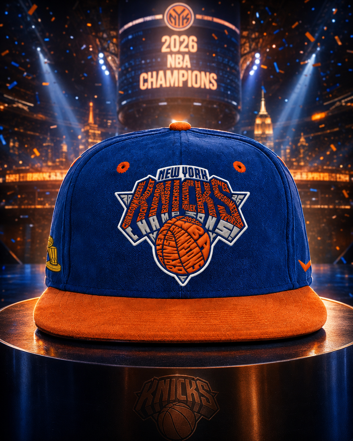 The "Knicks in 5" Championship KIXO™ Cap with box