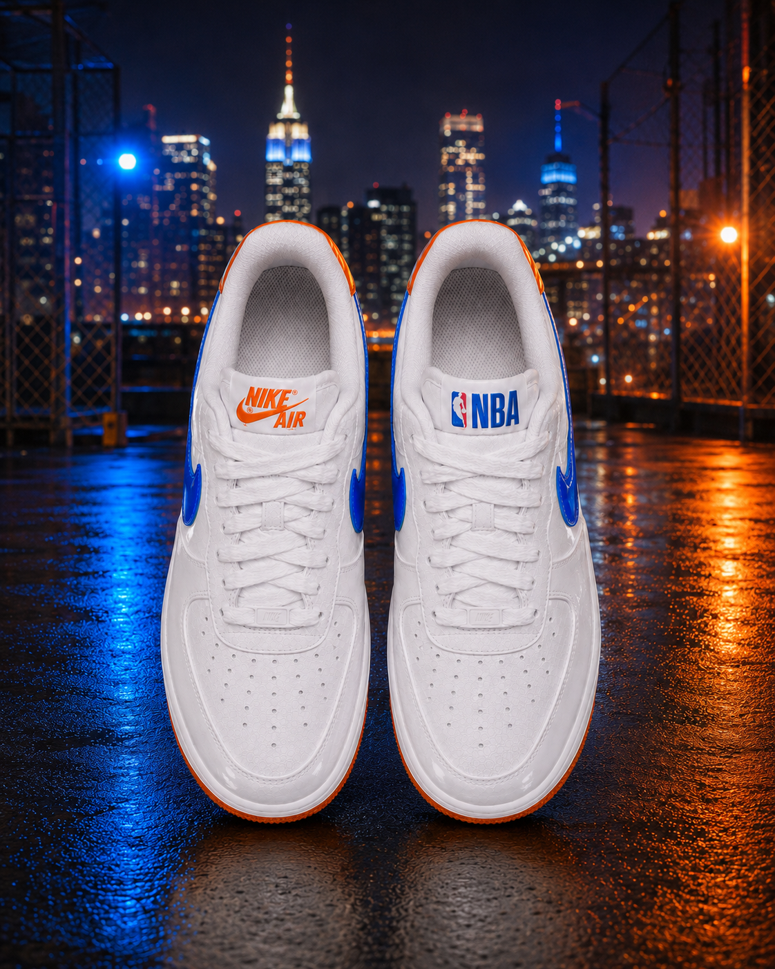 New York Knicks  Custom Air-Style Sneakers - Air Force 01 '1s