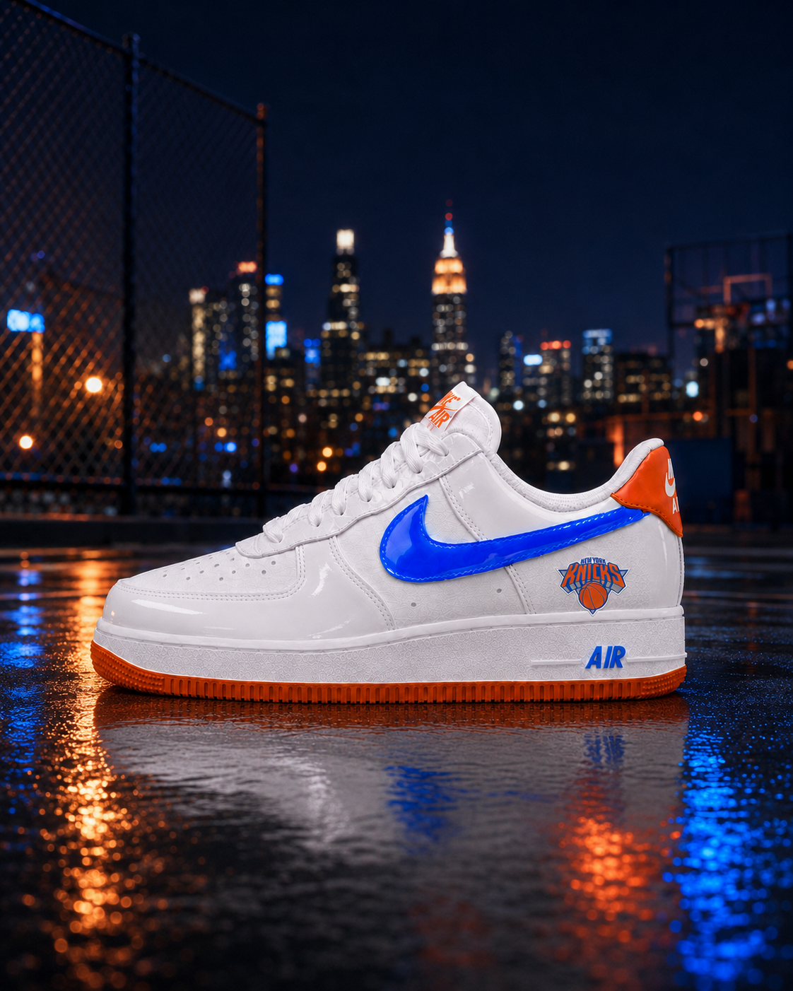 New York Knicks  Custom Air-Style Sneakers - Air Force 01 '1s