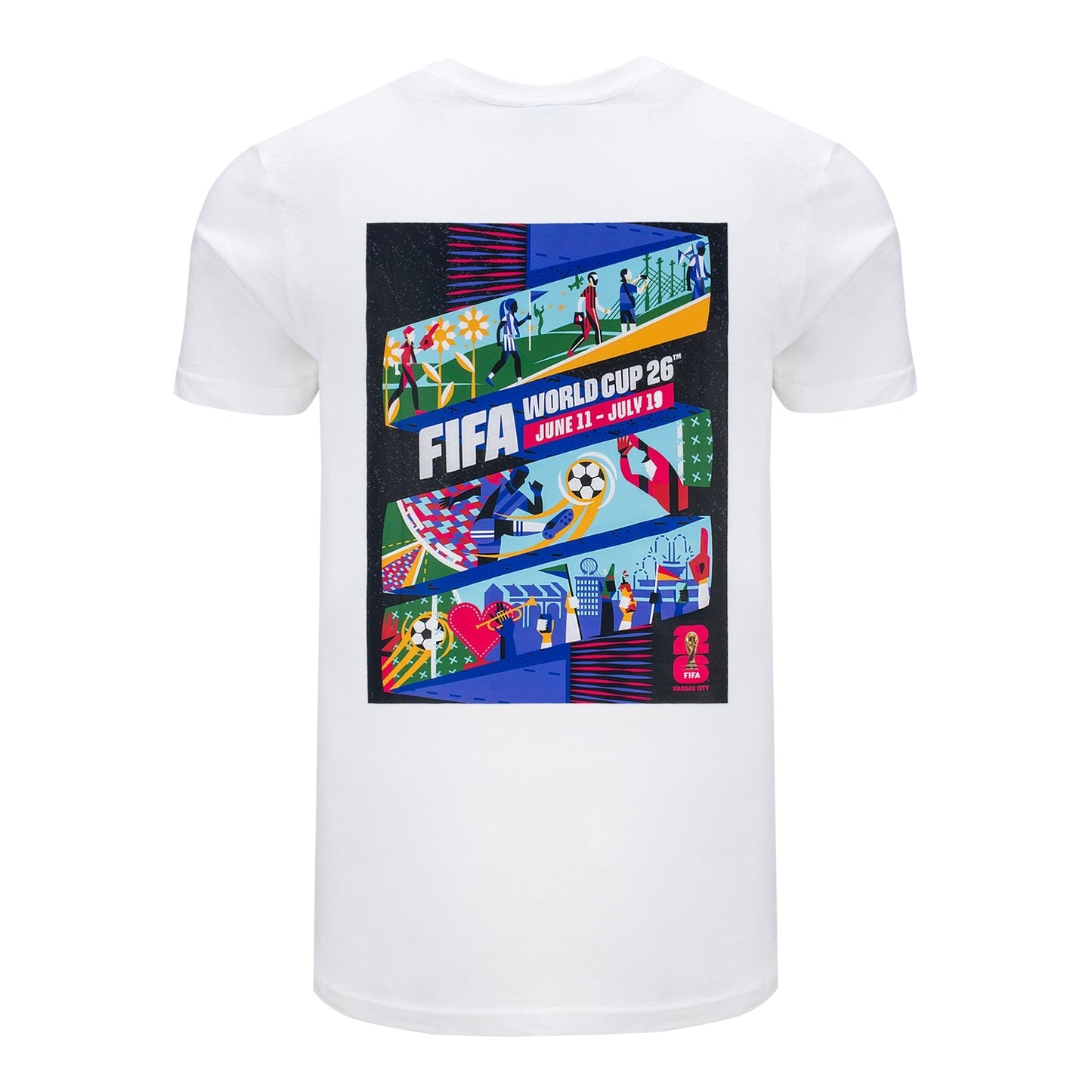 FIFA World Cup 2026™ Kansas City Poster White T-Shirt - Unisex