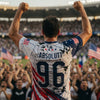 USA Eagle Soccer Jersey – American Flag Patriotic Shirt, Red White Blue Sports Fan Jersey
