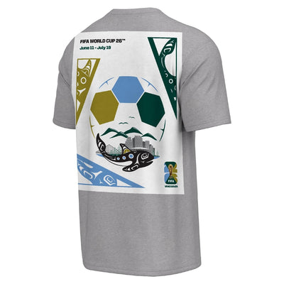 FIFA World Cup 2026™ Vancouver Poster Grey T-Shirt [ENG] - Unisex