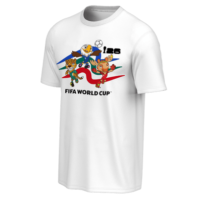FIFA World Cup 2026™ Mascot Crew White T-Shirt - Unisex