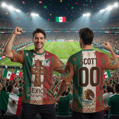 Travis Scott x FIFA World Cup 2026 Mexico Cactus Jack Merchandise All Over Print Shirt