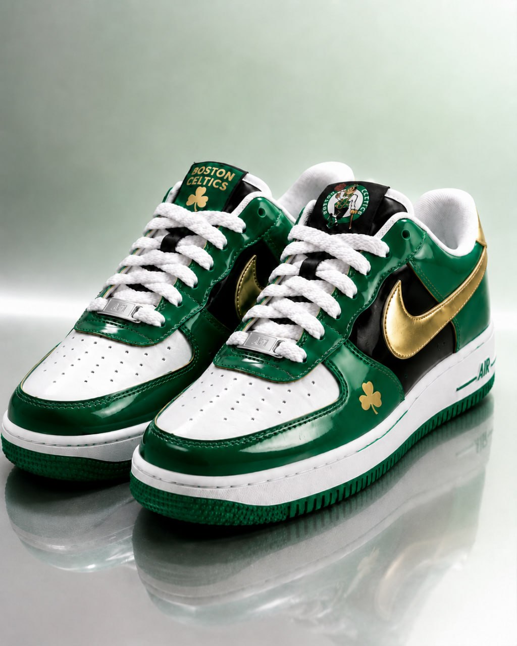 Boston Celtics  Custom Air-Style Sneakers - Air Force 01