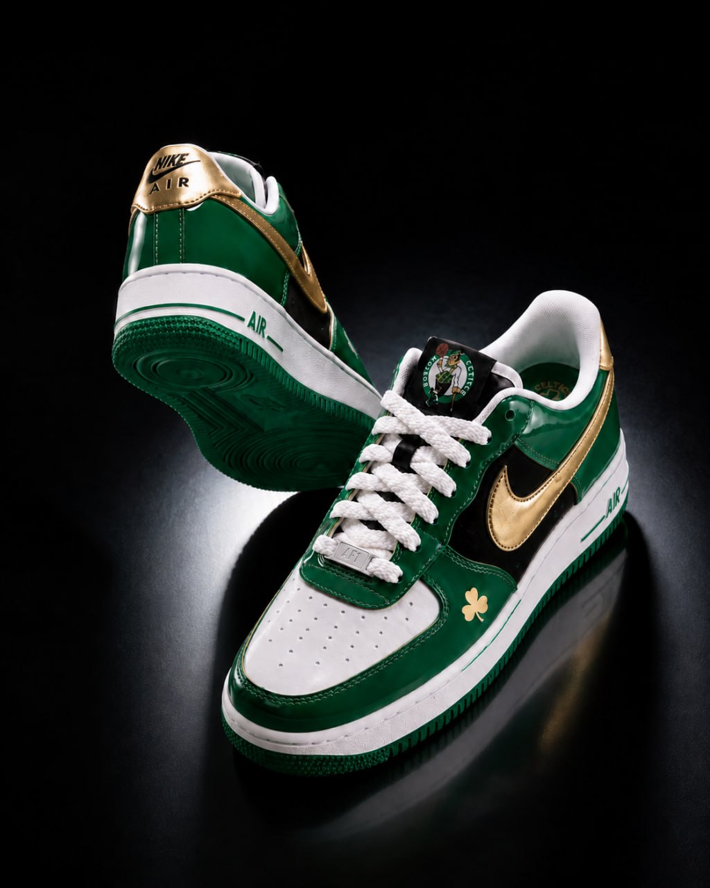 Boston Celtics  Custom Air-Style Sneakers - Air Force 01