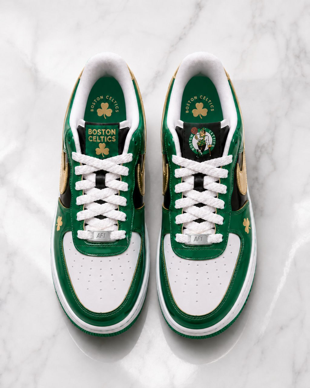 Boston Celtics  Custom Air-Style Sneakers - Air Force 01