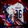 USA Eagle Soccer Jersey – American Flag Patriotic Shirt, Red White Blue Sports Fan Jersey